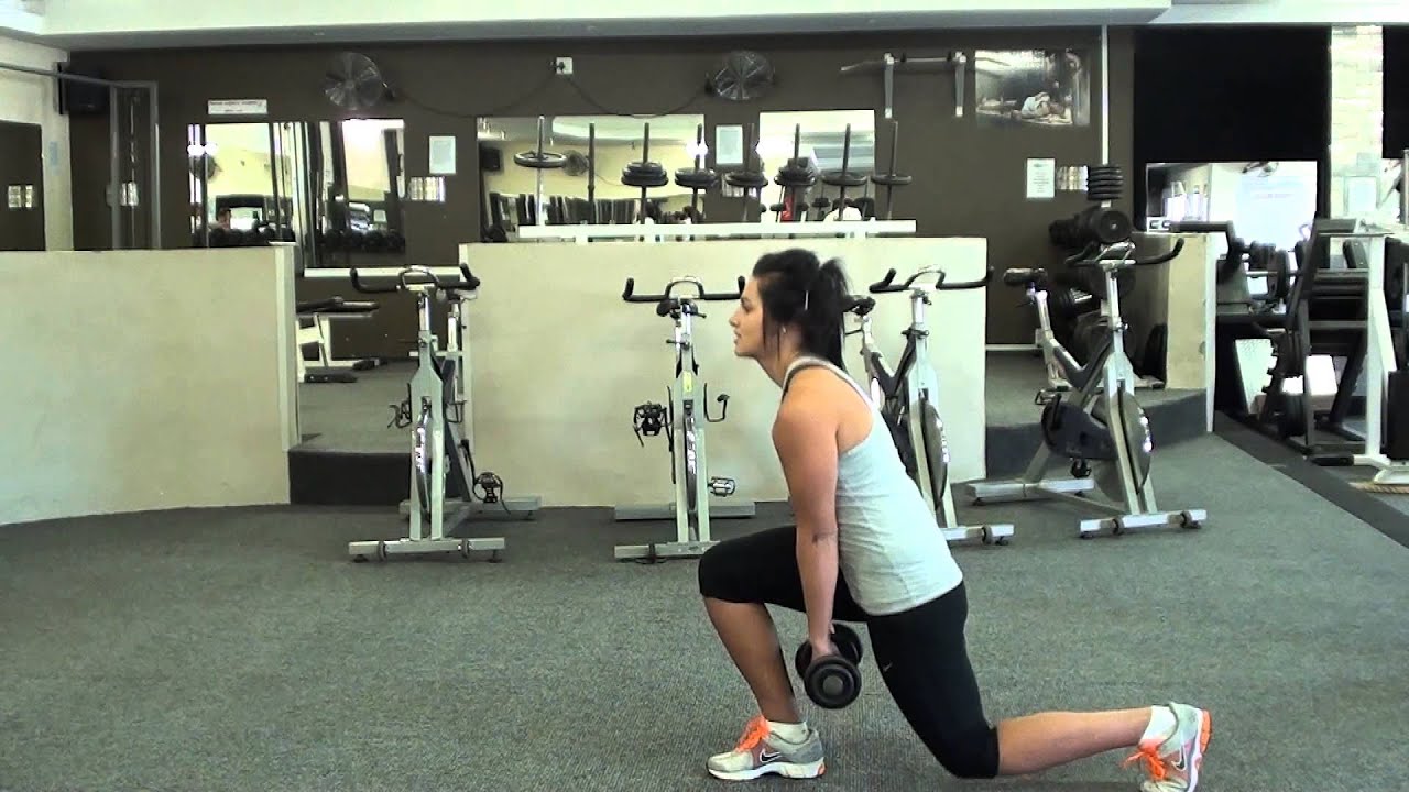 Lunge with upright row
